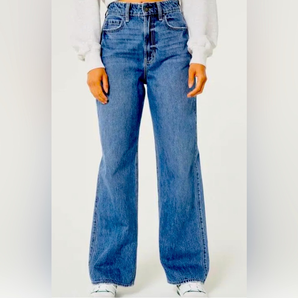 Ultra high high-rise baggy by Hollister